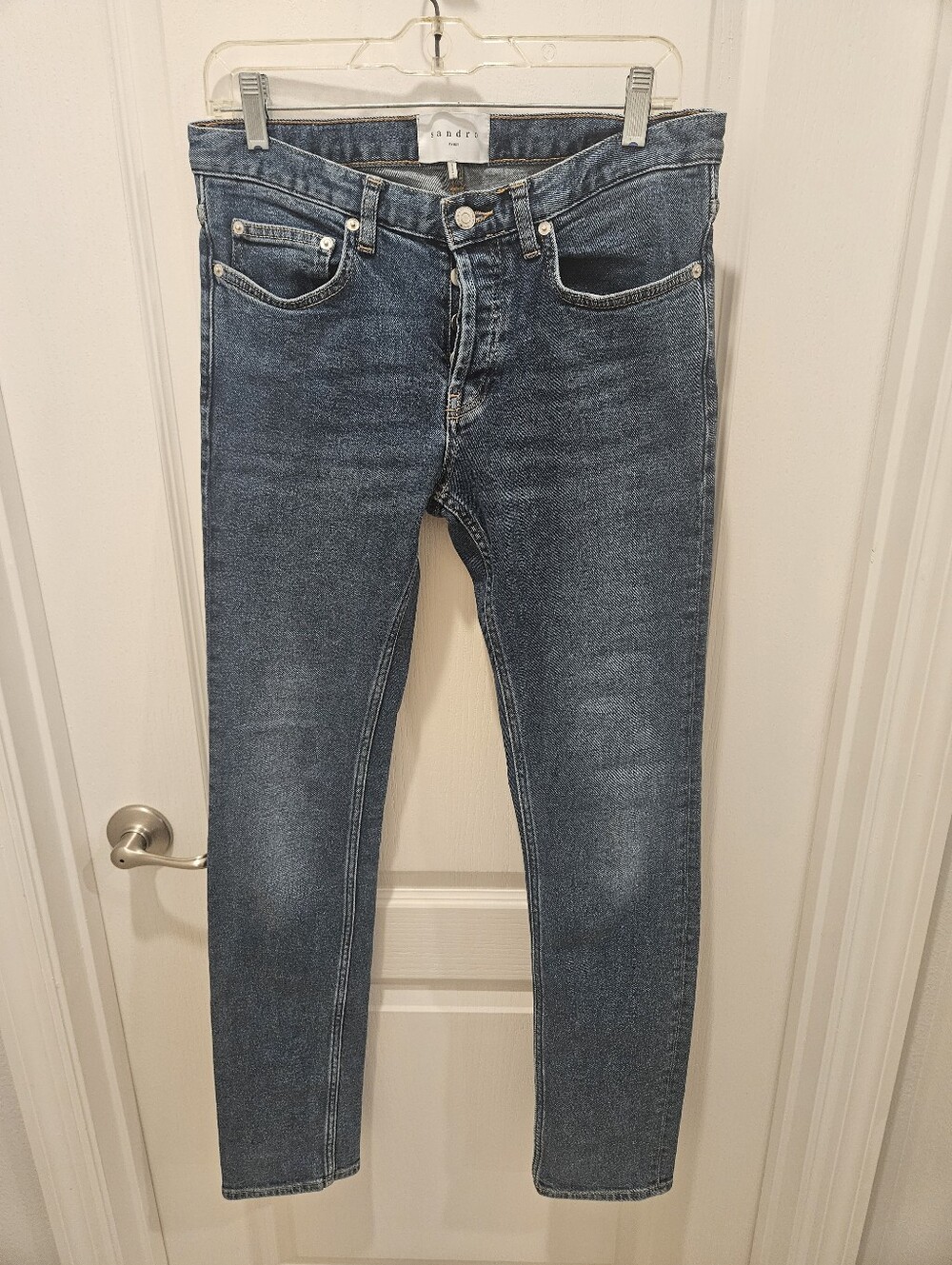 Sandro Slim Fit Dark Blue Denim Pants Men's Size 30 P5299W-BLUV